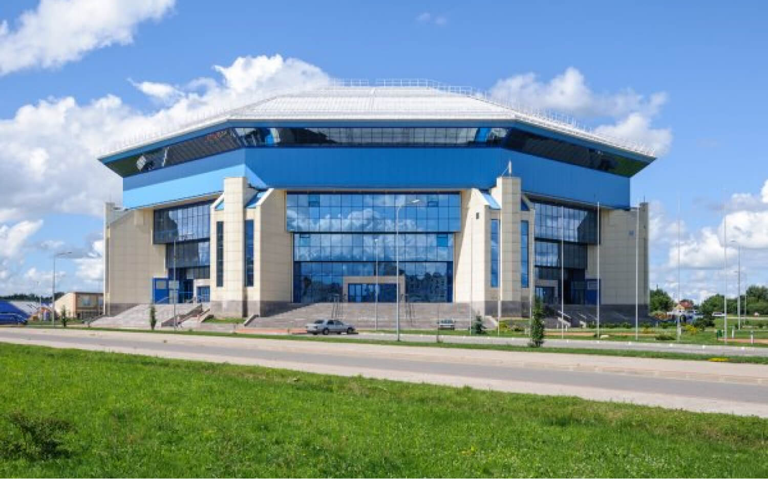 Строительство Дворца спорта Янтарный